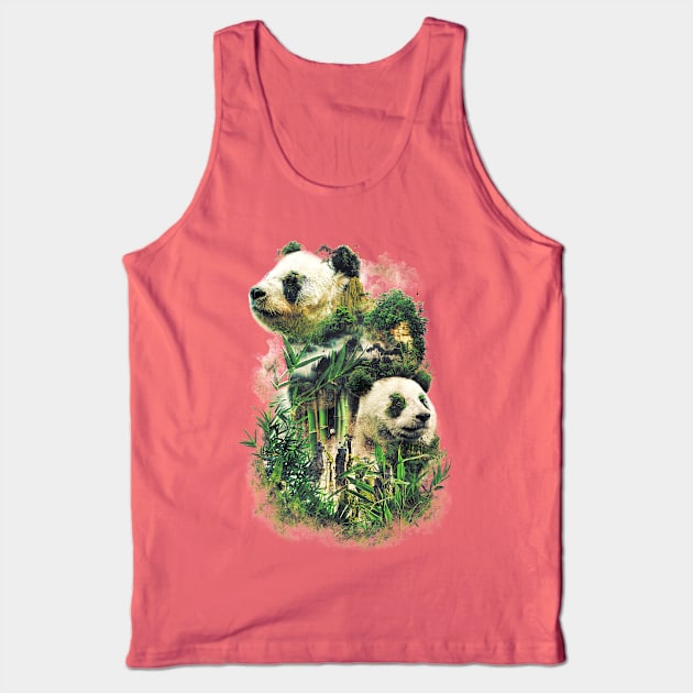 Surreal Panda Power Tank Top by barrettbiggers